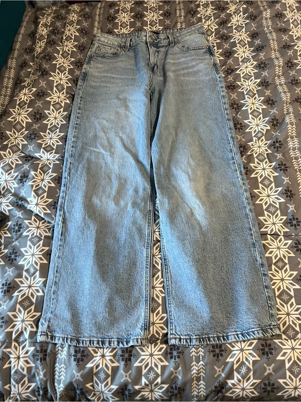 Women’s Light Blue Bootcut Jeans - Classic Wide Leg